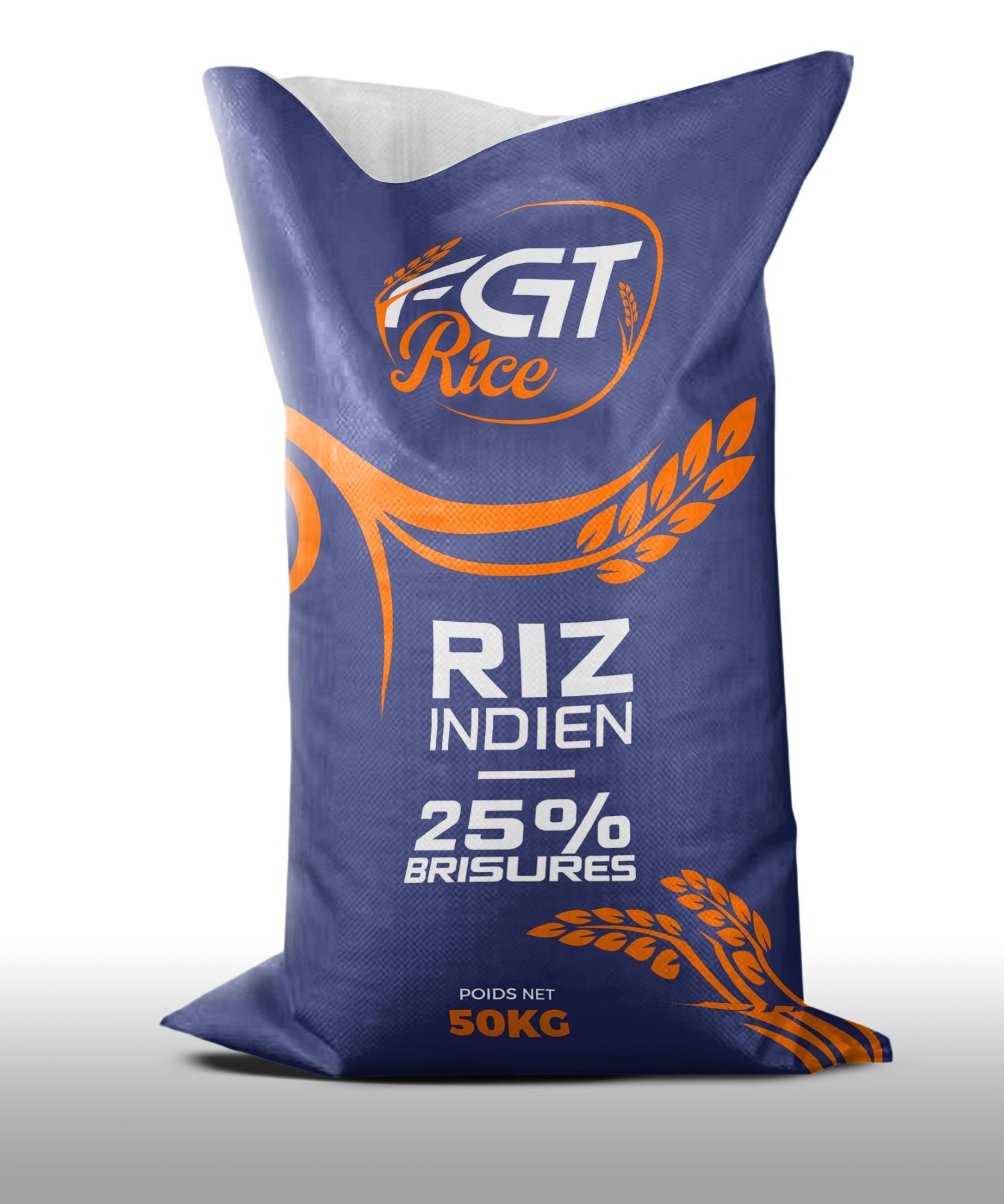Riz indien FGT Rice 25% brisures